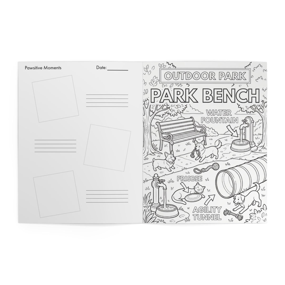 Pampered Pets Coloring Book – Mindful Pets & Home Scenes